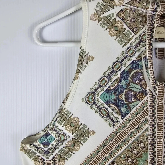 Altar'd State Caddo boho sleeveless mock neck mini dress - Picture 9 of 10